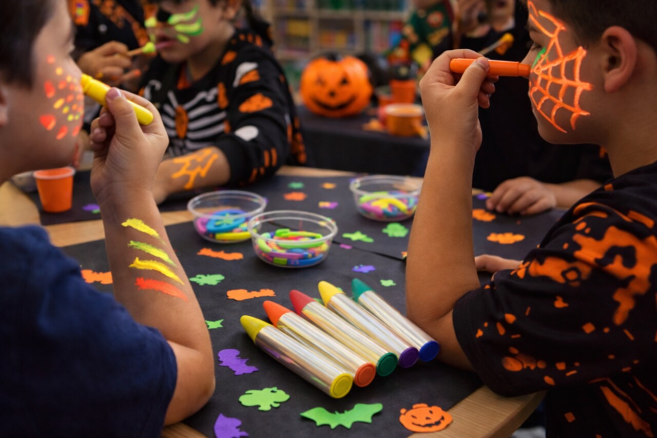 Jumbo Face Paint Sticks – Assorted Colors, Water-Based, Non-Toxic, Easy Wash